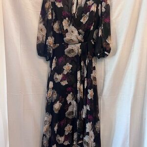 Calvin Klein Black and Pink V-Neck Sundress